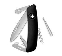 SWIZA D03 Noir Matte Couteau Suisse Adulte Unisexe, 75mm