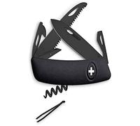 SWIZA D05 All Black Noir Couteau Suisse Adulte Unisexe, 75mm
