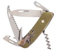 SWIZA D05, Couteau Suisse, Mixte Adulte, Multicolore (Cerf), 75mm