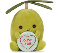 Swizzels 38013 Love Hearts 18CM (7-inches) Ollie Olive You Plush Soft Toy, Green