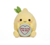 Posh Paws Peluche Swizzels Love Hearts 'Mum You're The Zest' Citron 18 cm