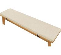 SWJ-swjssb Coussin De Banc pour Intérieur Extérieur, Coussins De Banquette Antidérapant Doux Lavable Coussins De Banc De Jardin pour Terrasse, Cuisine, Salle À Manger, Canapé(Tooth White,110x55x5cm)