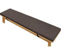 SWJ-swjssb Coussin De Banc pour Intérieur Extérieur, Coussins De Banquette Antidérapant Doux Lavable Coussins De Banc De Jardin pour Terrasse, Cuisine, Salle À Manger, Canapé(Brun foncé,120x40x5cm)