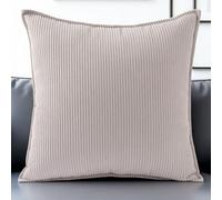 SWJ-swjssb Decorative Housse De Coussin en Velours Côtelé Canapé Rectangulaire Carré Taie d'oreiller Douce pour Maison Salon Chambre Lit Clac Housse Oreiller(Cloud Grey,40x50 cm)