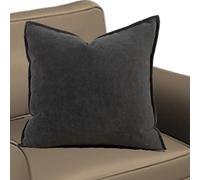 SWJ-swjssb Housse De Coussin 50x70，65x65，40x60 De Canapé，Taie Oreiller 80x80, 70x40, 50x50,60x40 Housse Oreille Démontable Taie d'oreiller Chenille Rectangulaire Carré Lavable(Deep Grey,35x65 cm)
