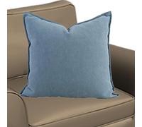 SWJ-swjssb Housse De Coussin 50x70，65x65，40x60 De Canapé，Taie Oreiller 80x80, 70x40, 50x50,60x40 Housse Oreille Démontable Taie d'oreiller Chenille Rectangulaire Carré Lavable(Haze Blue,40x70 cm)