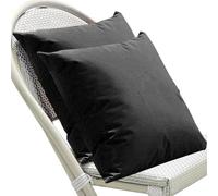 SWJ-swjssb Taie d'oreiller 50x70 65x65 Housse Oreiller 40x60 80x80 Lot De 2 Housse De Coussin Exterieur Impermeable pour Salon de Jardin,Couverture Oreiller Canapé Decoration(Noir,80x80 cm Set of 2)
