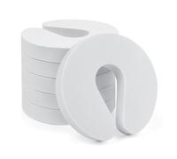 SWKJ Lot de 6 butées de porte en mousse blanche pour éviter les blessures aux doigts - Protection de porte pour bébé et animal domestique