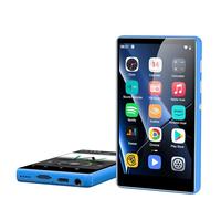 SWOFY 80 Go Lecteur MP3 Bluetooth et WiFi, 4,0 Pouces Baladeur MP3 Android avec Spotify, Amazon Music, Deezer, Audible, Radio FM (Bleu)