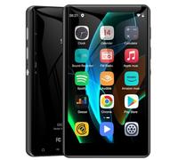 SWOFY Lecteur MP3 de 80 Go avec Bluetooth et WLAN, écran Tactile de 4,0 Pouces, Lecteur MP3/MP4 Android avec Spotify, Amazon Music, Radio FM, enregistreur, Livre électronique et navigateur - Noir