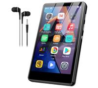 SWOFY Lecteur MP3 et MP4 Android, écran Tactile de 4,0" avec Bluetooth et Wi-FI, Prend en Charge Spotify, Pandora, Amazon Music, Libby, Audible et navigateur, mémoire Extensible jusqu'à 1 to, Noir