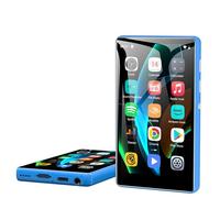 SWOFY Lecteur MP3/MP4 80 Go Bluetooth WiFi, Écran Tactile 4,0", Portable Stéréo avec Radio FM, Enregistreur, Ebook, Navigateur, Couleurs Noir/Bleu