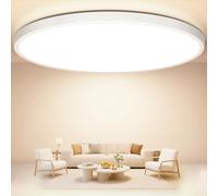 Swoieltr Éclairage de Plafond 24W, Plafonnier LED Rond 30 cm Taille Plus Ultra-Mince Lampe de Plafond 4000K 2400LM Plafonnier Salle de Bain IP44 Étanche pour Chambre, Salon, Couloir, Cuisine, Bureau