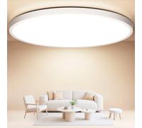 Swoieltr Luminaire Salle de Bain IP44, 36W Plafonnier LED Rond 40 cm 4000K 4000LM Blanc Neutre LED Plafonier Taille Plus Ultra-Mince Lampe Plafond pour Salon, Cuisine, Salle de Bain, Bureau, Balcon