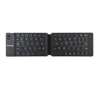 Swokely Compatibilité clavier BT pliable confortable Ajustement intelligent Simple et compact Longue durée de vie de la batterie Facile à transporter Noir