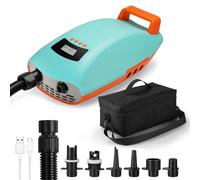 Swonder Seawolf Pompe Électrique pour Paddle Gonflable - Batterie 9000mAh, 2X Plus Rapide, 20 PSI, Double Cylindre, Double Étape, Système de Refroidissement Actif pour Sup, Kayak, Canoë