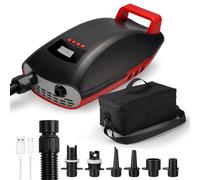 Swonder Seawolf Pompe Électrique pour Paddle Gonflable - Batterie 9000mAh, 2X Plus Rapide, 20 PSI, Double Cylindre, Double Étape, Système de Refroidissement Actif pour Sup, Kayak, Canoë