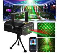 Swonuk® Laser Lampe de Scène,LED light projecteur stroboscopique parti lumière Soirée Boule à Facette à Télécommande Eclairage DJ