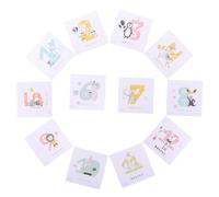 SWOOMEY 1 Ensemble Autocollants de pour Garçon Fille de Stickers Animaux pour Premières Décorations et pour Photos de Naissance
