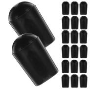 SWOOMEY 1 Ensemble Embouts en PVC Noir Diamètre Intérieur 4,5mm Protection Antidérapante Installation Facile pour Cintres en Fil Métallique et Crochets pour Maison et Magasin 100 Pièces