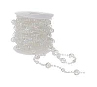 SWOOMEY 1 Rouleau Guirlande de Perles Acryliques Décoration DIY pour Mariage Noël et Événements Accessoire de Élégant pour Arrière Plan et Rideaux