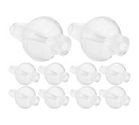 SWOOMEY 10 Pièces Accessoire de Remplacement Forme Ronde en Silicone Transparent Design sans Couture pour Nasal Bébé Adapté pour Nettoyeur et Irrigateur Nasal