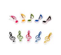 SWOOMEY 10 Pièces de Clips pour Partitions de Piano en Abs Poignée en Plastique Colorée, Accessoires Pratiques pour Musiciens et Amateurs de Musique