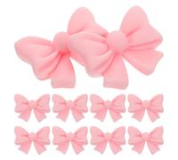 SWOOMEY 100 décorations roses en forme de nœud pour - Pics à desserts et décorations pour boissons - Idéal pour les mariages, les fiançailles, les baby showers et autres occasions spéciales.