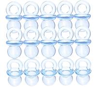 SWOOMEY 100pièces Mini Tétines Acrylique Transparentes Pour Décoration Garçon Fille Accessoires Diy Pour Fête Shower Modèles Durables Pour Jouets Et Cadeaux Fête