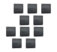 SWOOMEY 10pcs Maille Anti-Ordinateur en PVC Noir 80x80mm pour Ventilateur de Pc, Couverture Résistante aux Ventilateurs Facile à Installer, Vacances et Refroidissement