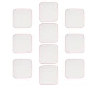 SWOOMEY 10pièces Lot De Serviettes Salive Coton Pour Bébés Lingettes Douces Absorbantes Et Respirantes Nés Carrés Mousseline Multi-usages