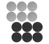 SWOOMEY 12pcs Têtes D'outils de Pédicure pour Râpe à Pied Électrique, Pierre Abrasive Noire, Réutilisable et Facile à Nettoyer, Adaptées pour Salon et Usage à Domicile