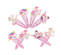 SWOOMEY 12pièces Lot De Barrettes Cheveux Licorne Garçon Fille Et Mode Clips Solides Pour Coiffures De Fille Accessoires Tendances Pour Fêtes Et École
