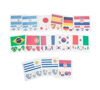 SWOOMEY 13 Ensembles Autocollants Adhésifs de Drapeaux du Monde Étanches, Application Facile, Longue Durée, pour Événements Sportifs Généraux et Compétitions Mondiales