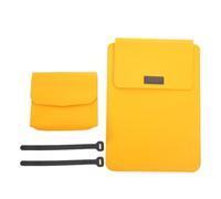 SWOOMEY 1ensemble Housse Fine et Légère pour Ordinateur Portable PU avec Doublure Intérieure Douce Ajustement Précis pour Voyages Affaires et École Protection Jaune