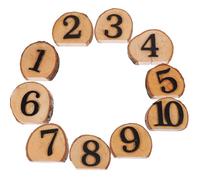 SWOOMEY 1ensemble Numéros de Table Mariage Bois Rustique Supports Pratiques pour Banquets Fêtes et Réceptions