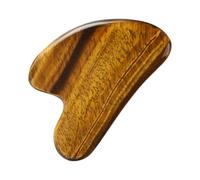 SWOOMEY 1pièce Plaque de Gua Sha Oeil de Tigre Planche de Massage pour Visage et Cou Soulagement Bord Lisse sans Effet Abrasif Outil Pratique et Portable