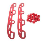 SWOOMEY 2 Ensembles Lame de Patin de Hockey Remplaçable 290mm | Pièces de Rechange pour Patins à Glace, Alliage D’aluminium, Bouchons Latéraux Inclus, pour Roller Skating et Entraînement