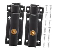 SWOOMEY 2 Pièces Verrou à Ressort Acier Inoxydable Loquet Coulissant à Ressort Automatique Serrure de Porte Compacte pour Portail et Porte Installation Facile et Résistante