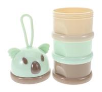 SWOOMEY 3couche Boîte Doseuse De Lait Poudre Empilable Compartiments Récipient Portable Pour Collations Et Alimentations De Matériaux Sûrs Et Pratiques