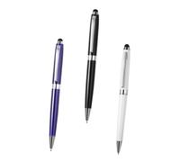 SWOOMEY 3pièces Stylus Capacitif Tactile Multifonctionnel Stylets pour Smartphone Et Tablette Précise Et Navigation Facile Blanc Bleu Noir