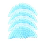 SWOOMEY 4 Pièces Poche de Glace en Gel Semi-ronde, Paquet de Glace Réutilisable, Pe, Bleu, Portable, pour Cou, pour Intervention Chirurgicale et Blessure