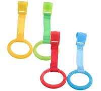 SWOOMEY 4pièces Anneaux De Tirage Pour Garçon Fille Outils Assistance Marche Et Anneaux Suspendus Pour Crèche Aide à Éveil Et Au Renforcement Musculaire Des Garçon Fille