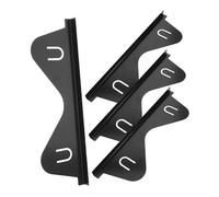 SWOOMEY 4pièces Couvre-gap De Cuisinière Acier Inoxydable Pour Combler Espace Entre La Cuisinière Plan De Travail Design Élégant Et Fonctionnel Pour Cuisine Propre Et Organisée