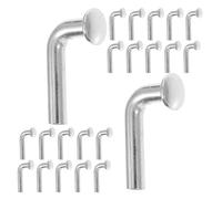 SWOOMEY 50pcs Goupilles de Verrouillage pour Rayonnages à Palettes en Acier Argenté, Épingles de Dépôt Robustes Tête Plate Rivetée, Combinaison Flexible pour Stockage Lourd