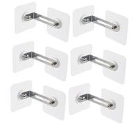 SWOOMEY 6pcs Ancrages de Meubles Adhésifs Anti-basculement pour Sécurité Bébé Chevilles de Fixation Murale pour Armoires Étagères et Bibliothèques