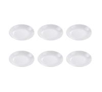 SWOOMEY 6pièces Assiettes à Assaisonnement Céramique Blanches Pratique et Décoratif pour Sauce et Condiments Réutilisable