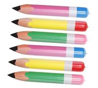 SWOOMEY 6pièces Ballons Crayon Géants Accessoire Gonflable Pour Rentrée Scolaire Décoration à Suspendre Pour Salle De Classe Fête Anniversaire