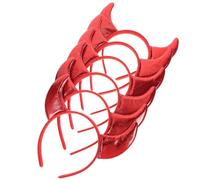 SWOOMEY 6pièces Glitter Devil Horns Headband Élément de Costume pour Halloween Cosplay Soirée Déguisement Tête de Démon pour Femme Fille et Garçon Fille Accessoire de Fête Scintillant