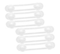 SWOOMEY 6pièces Loquets De Sécurité Pour Garçon Fille Serrures Anti-accident Pour Meubles Et Tiroirs Verrouillage U-shaped Transparent Pour Protection Garçon Fille Accessoires De
